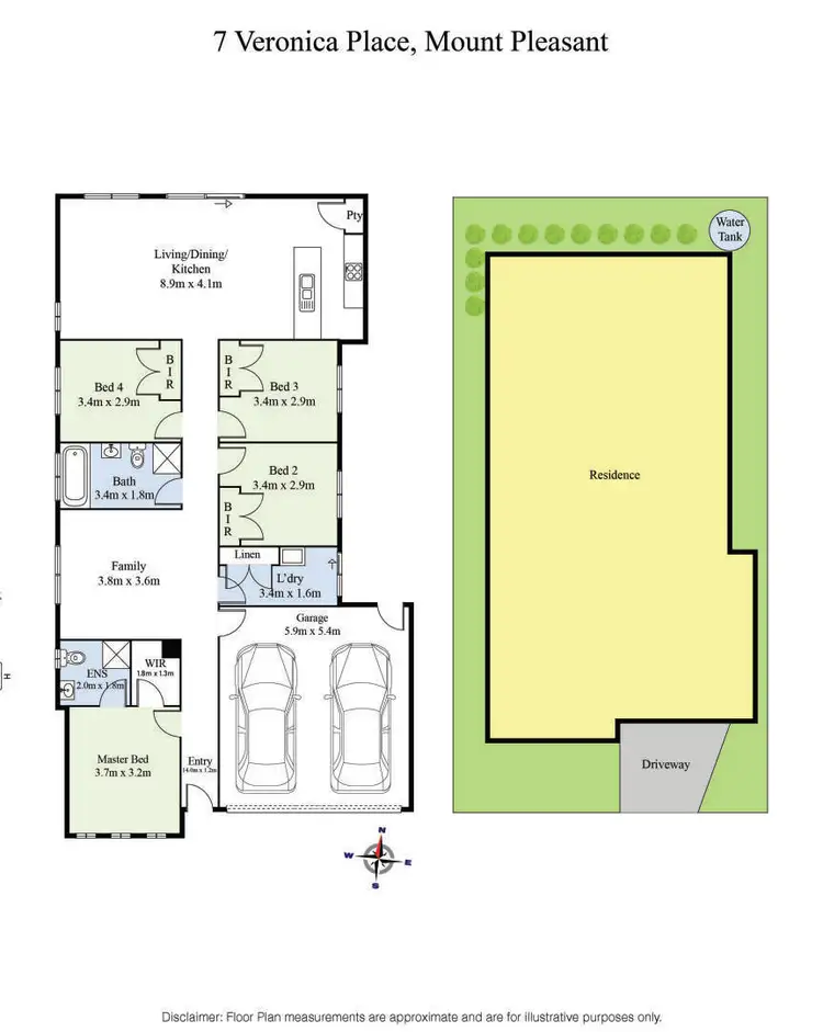 Floorplan of Homely house listing, 7 Veronica Place, Mount Pleasant VIC 3350