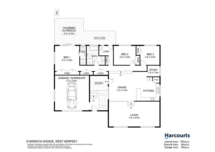 Floorplan of Homely house listing, 9 Warwick Avenue, West Kempsey NSW 2440