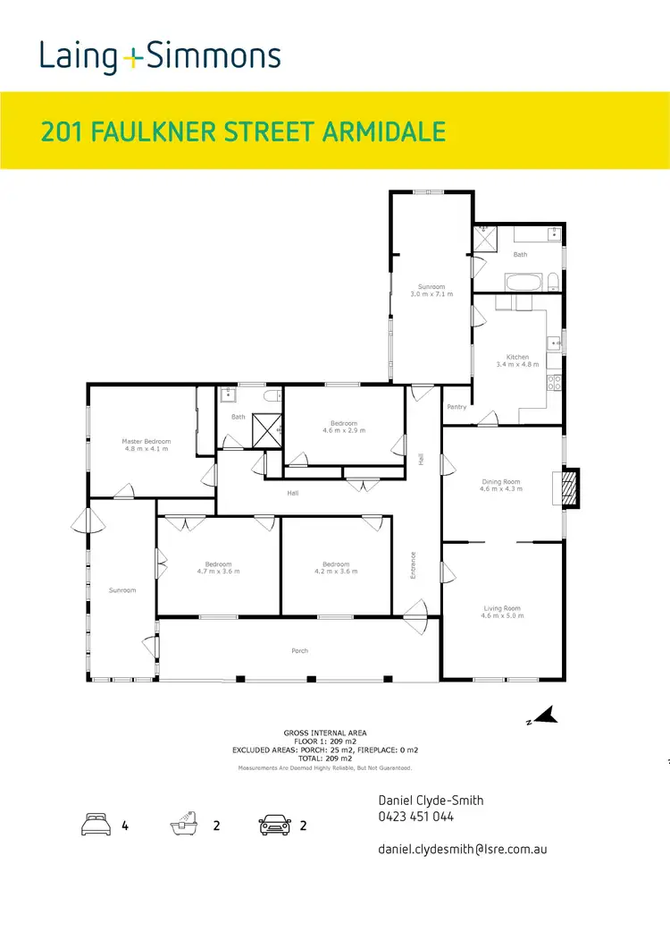 Floorplan of Homely house listing, 201 Faulkner Street, Armidale NSW 2350