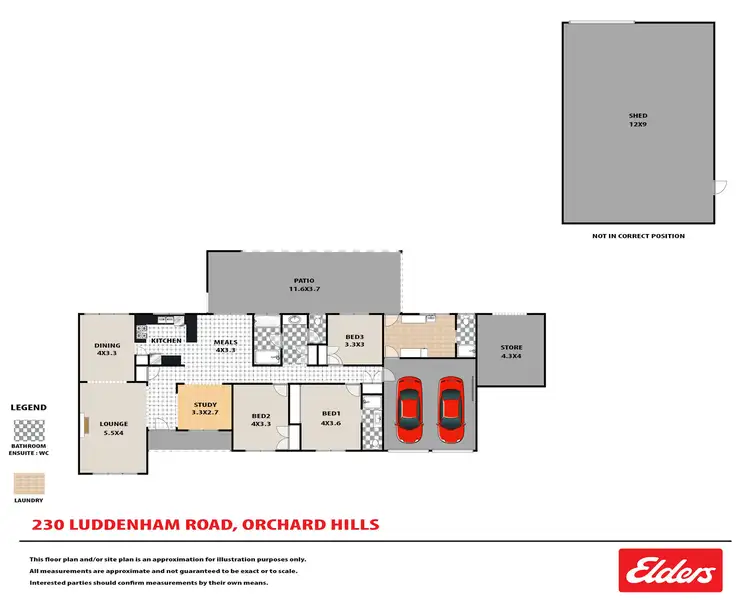 Floorplan of Homely rural property listing, 230-234 Luddenham Road, Orchard Hills NSW 2748