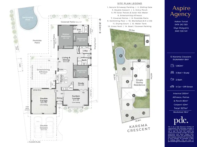Floorplan of Homely house listing, 13 Karema Crescent, Runaway Bay QLD 4216