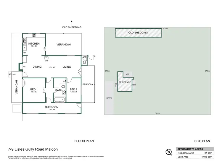 Floorplan of Homely house listing, 7-9 Lisle Gully Road, Maldon VIC 3463