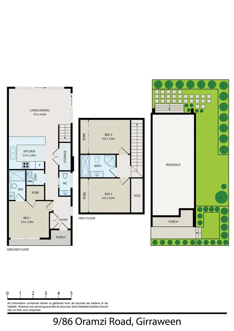 Floorplan of Homely townhouse listing, 9/86 Oramzi Road, Girraween NSW 2145