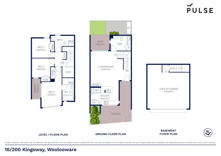 Floorplan of Homely townhouse listing, 16/1 Jenola Lane, Woolooware NSW 2230