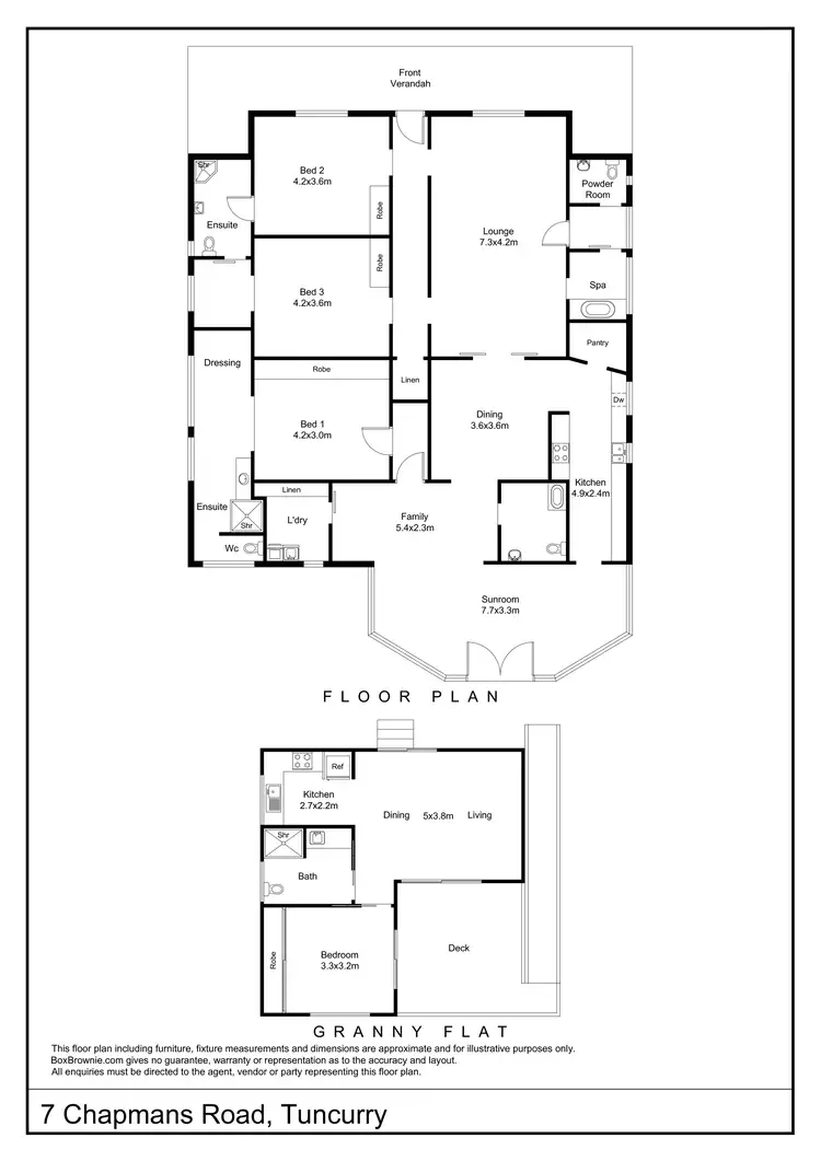 Floorplan of Homely house listing, 7 Chapmans Road, Tuncurry NSW 2428
