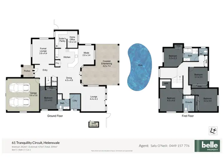 Floorplan of Homely house listing, 61 Tranquility Circuit, Helensvale QLD 4212