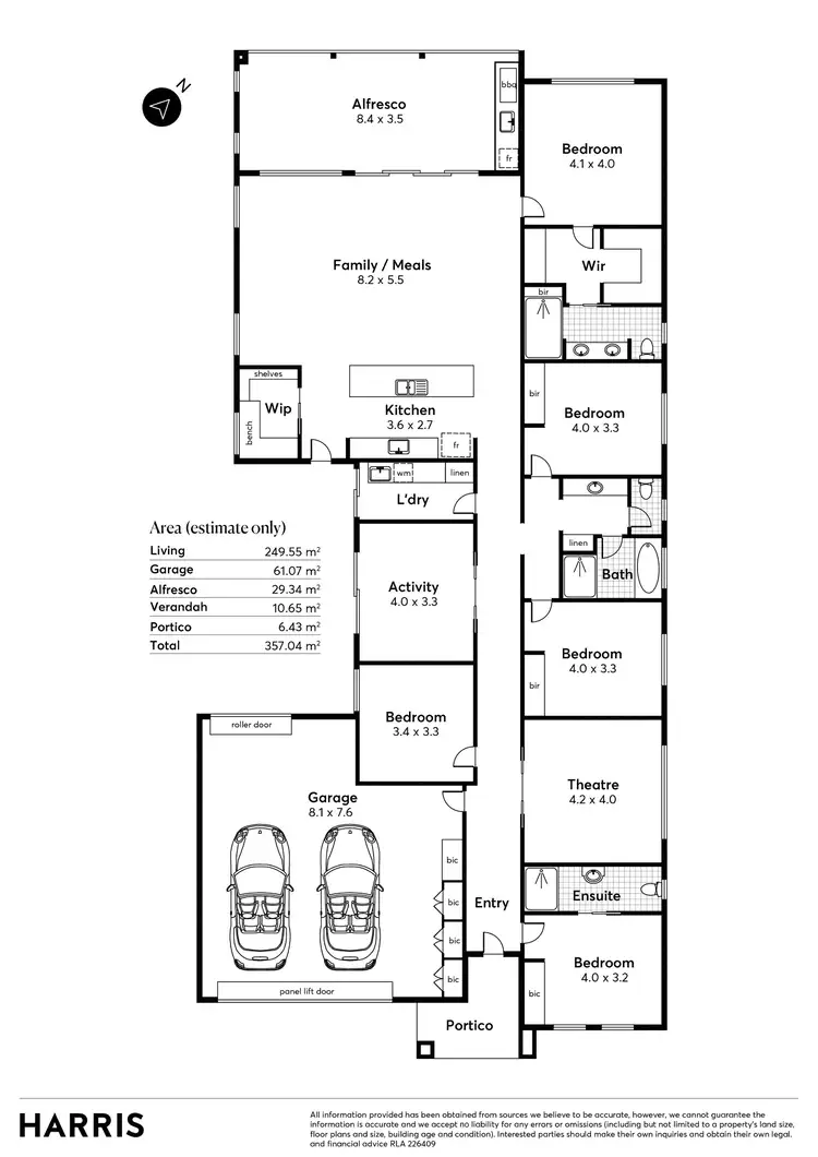 Floorplan of Homely house listing, 111 Stately Way, Wallaroo SA 5556
