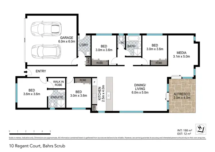 Floorplan of Homely house listing, 10 Regent Court, Bahrs Scrub QLD 4207