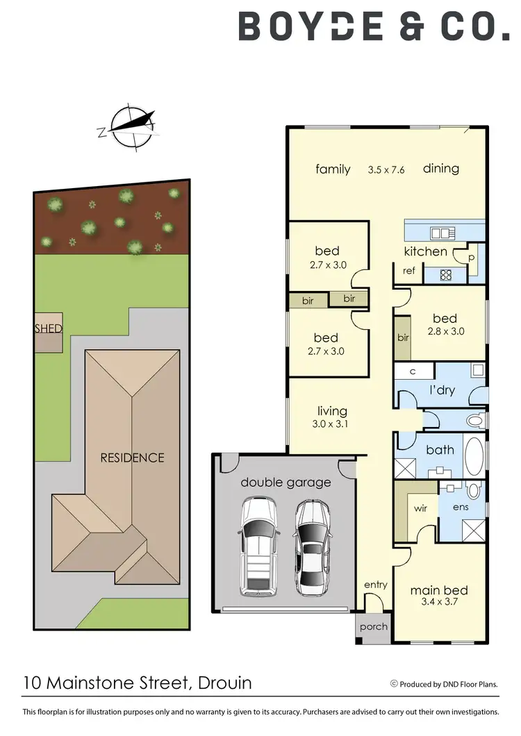 Floorplan of Homely house listing, 10 Mainstone Street, Drouin VIC 3818