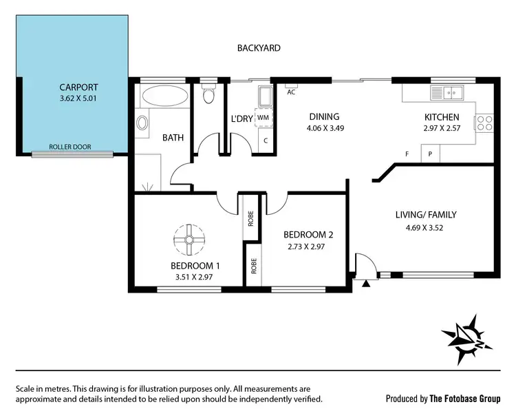 Floorplan of Homely unit listing, 2/10 Osborne Street, Oaklands Park SA 5046