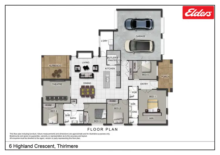 Floorplan of Homely house listing, 6 Highland Crescent, Thirlmere NSW 2572