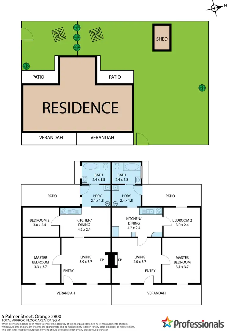 Floorplan of Homely house listing, 5 Palmer Street, Orange NSW 2800