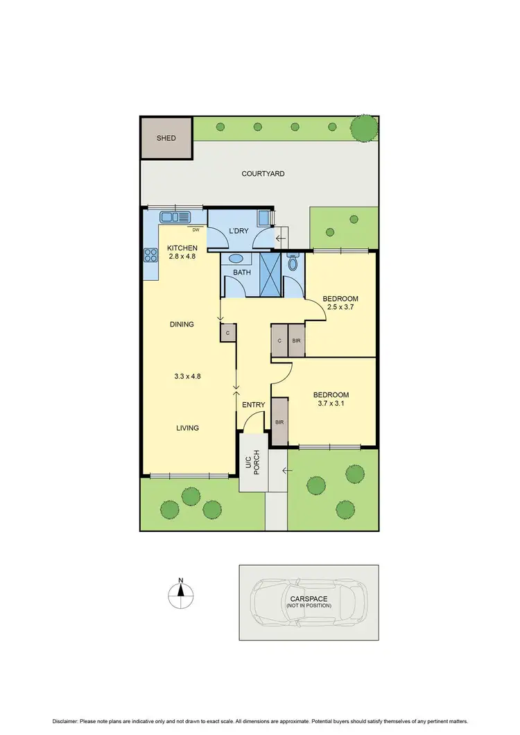 Floorplan of Homely villa listing, 5/38 Grevillia Road, Oak Park VIC 3046