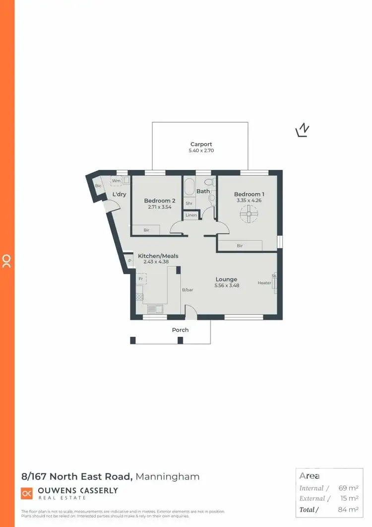 Floorplan of Homely unit listing, 8/167 North East Road, Manningham SA 5086