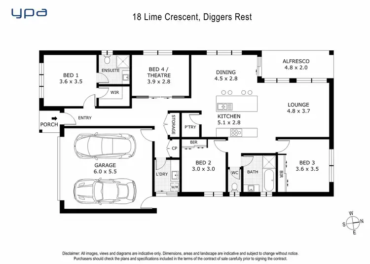 Floorplan of Homely house listing, 18 Lime Crescent, Diggers Rest VIC 3427