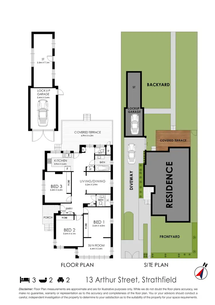 Floorplan of Homely house listing, 13 Arthur Street, Strathfield NSW 2135