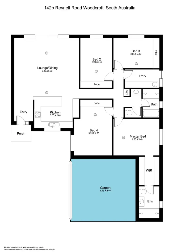 Floorplan of Homely house listing, 142b Reynell Road, Woodcroft SA 5162