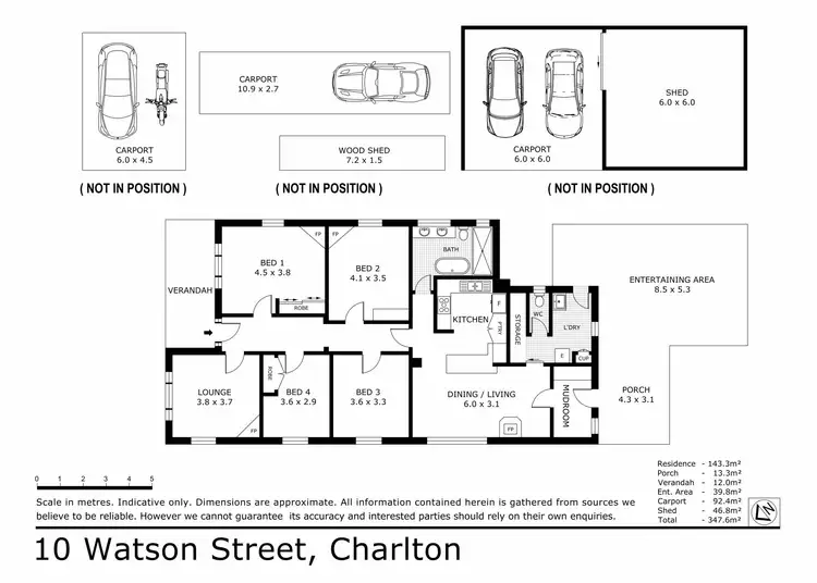 Floorplan of Homely rural property listing, 10 Watson Street, Charlton VIC 3525