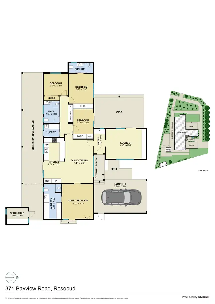 Floorplan of Homely house listing, 371 Bayview Road, Rosebud VIC 3939
