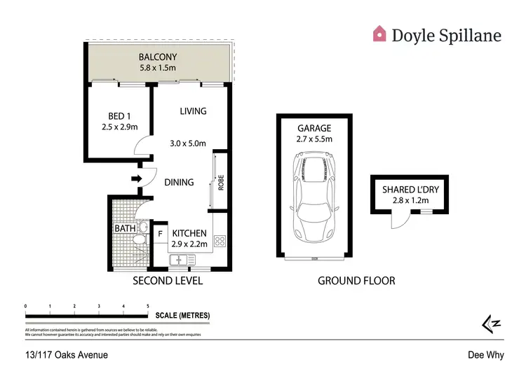 Floorplan of Homely apartment listing, 13/117 Oaks Avenue, Dee Why NSW 2099