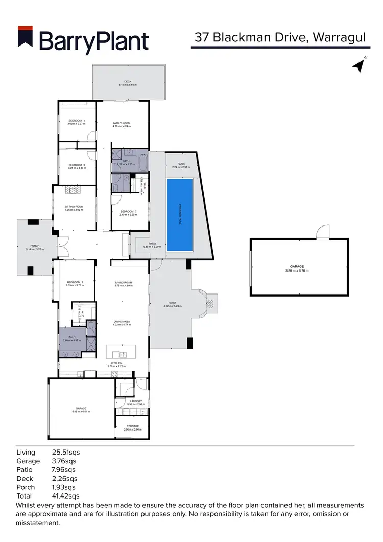 Floorplan of Homely house listing, 37 Blackman Drive, Warragul VIC 3820
