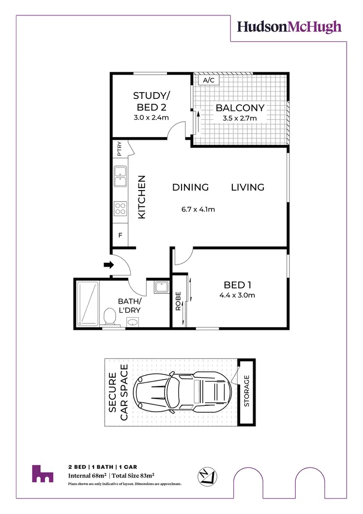 Floorplan of Homely apartment listing, 26/50 Chandos Street, Ashfield NSW 2131