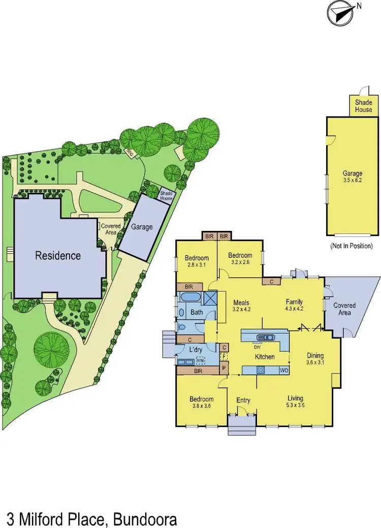 Floorplan of Homely house listing, 3 Milford Place, Bundoora VIC 3083
