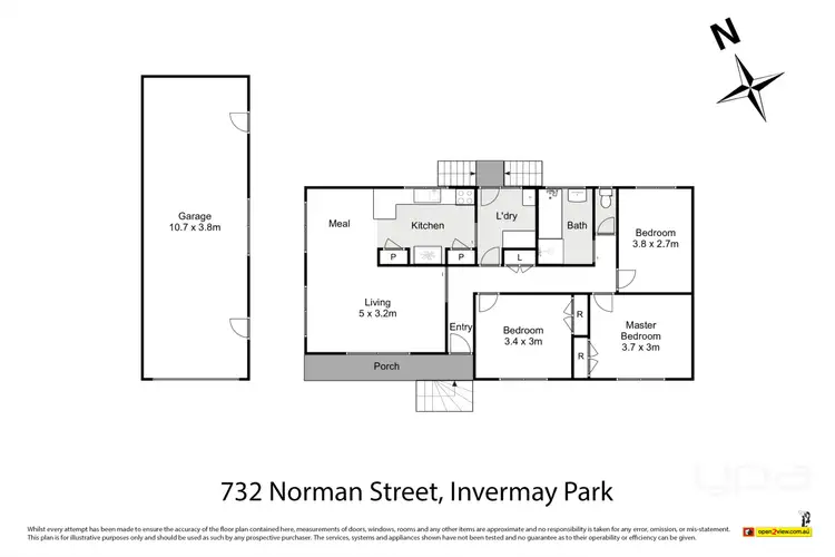 Floorplan of Homely house listing, 732 Norman Street, Invermay Park VIC 3350