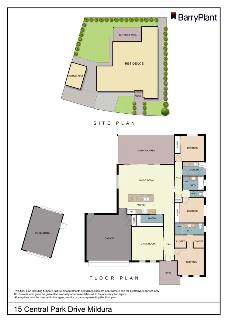 Floorplan of Homely house listing, 15 Central Park Drive, Mildura VIC 3500