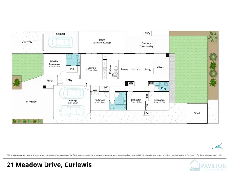 Floorplan of Homely house listing, 21 Meadow Drive, Curlewis VIC 3222