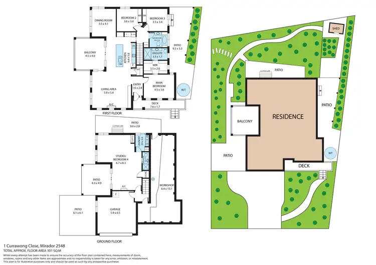 Floorplan of Homely house listing, 1 Currawong Close, Mirador NSW 2548