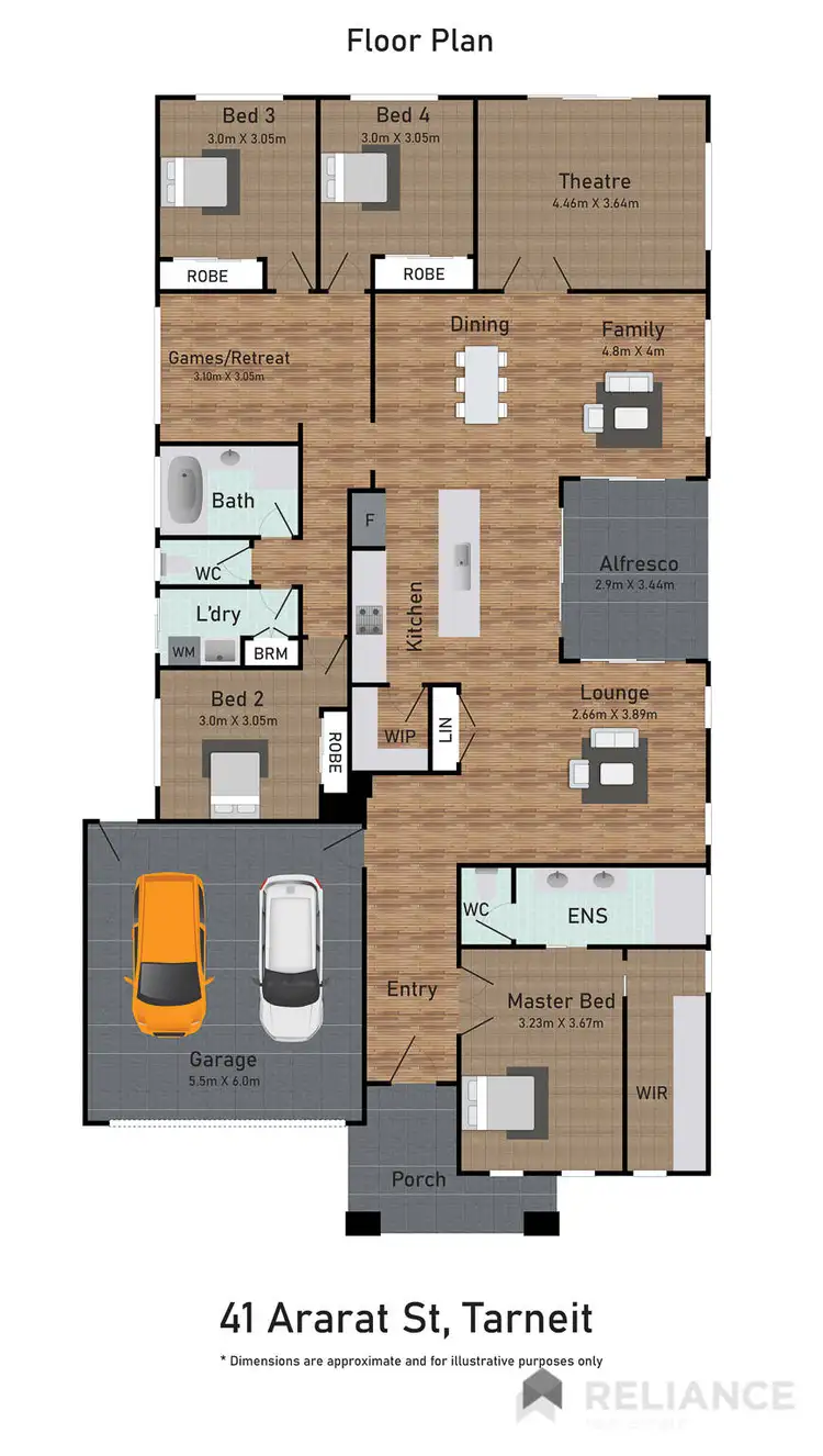 Floorplan of Homely house listing, 41 Ararat Street, Tarneit VIC 3029