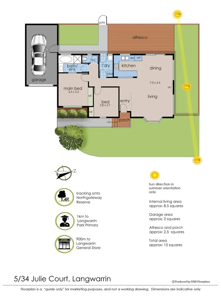 Floorplan of Homely unit listing, 5/34 Julie Court, Langwarrin VIC 3910