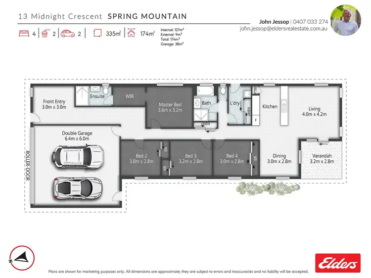 Floorplan of Homely house listing, 13 Midnight Crescent, Spring Mountain QLD 4300