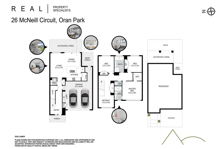 Floorplan of Homely townhouse listing, 26 McNeill Circuit, Oran Park NSW 2570