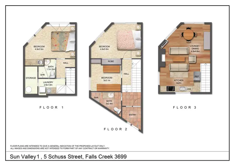 Floorplan of Homely apartment listing, 1/5 Schuss Street, Falls Creek VIC 3699