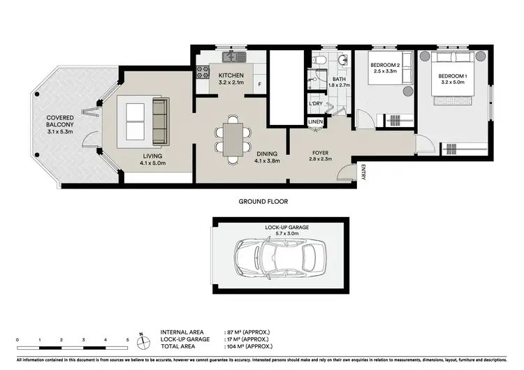 Floorplan of Homely apartment listing, 4/4 Mosman Street, Mosman NSW 2088