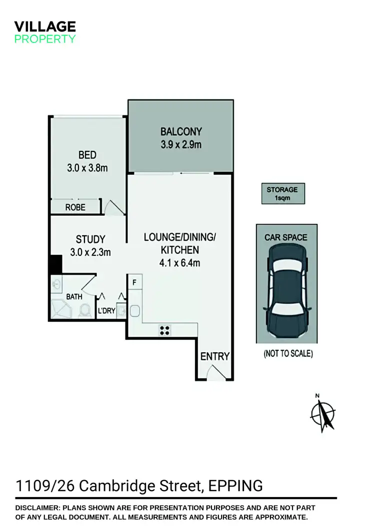 Floorplan of Homely apartment listing, 1109/26 Cambridge Street, Epping NSW 2121