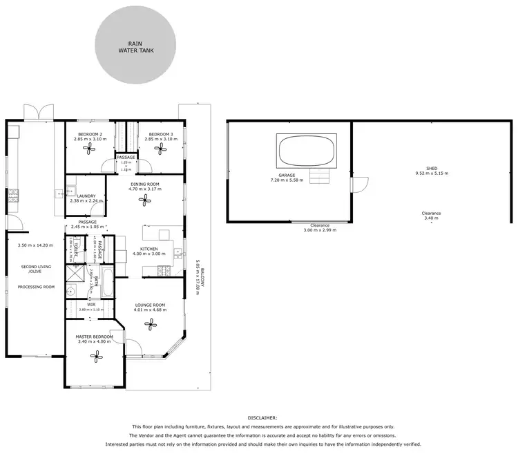 Floorplan of Homely rural property listing, 114 Burrawing Creek Road, Lipson SA 5607