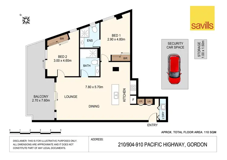 Floorplan of Homely apartment listing, 210/904-914 Pacific Highway, Gordon NSW 2072
