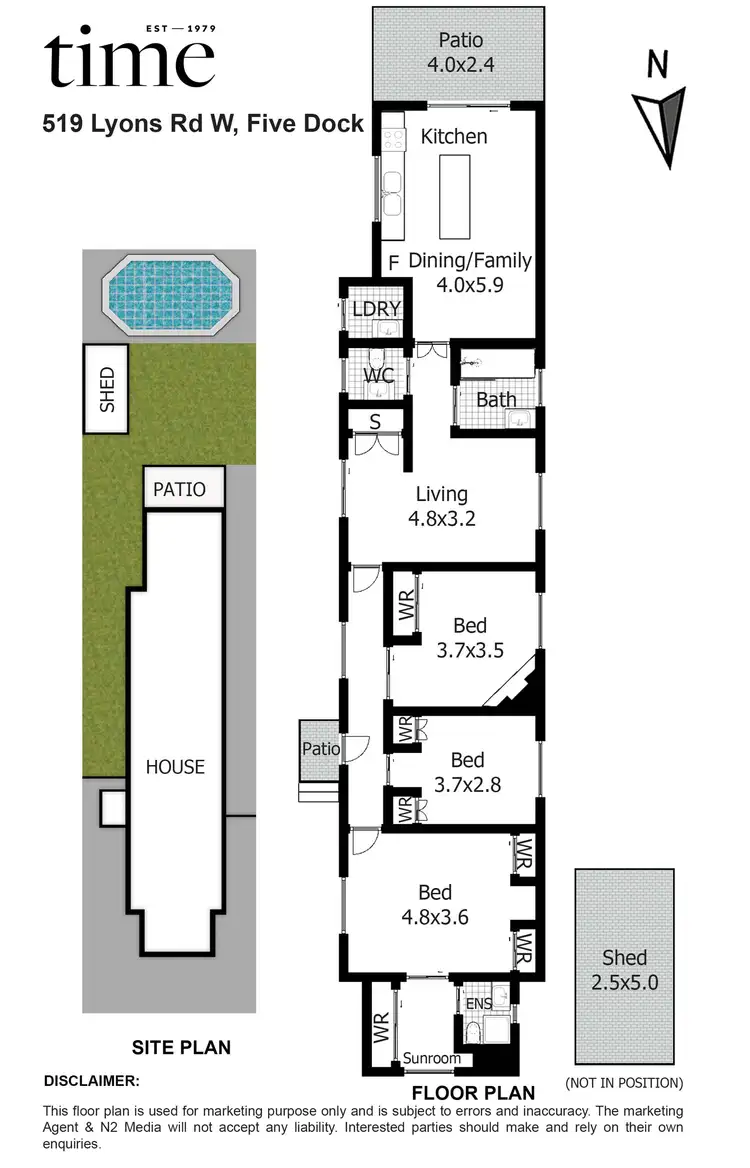 Floorplan of Homely house listing, 519 Lyons Road, Five Dock NSW 2046