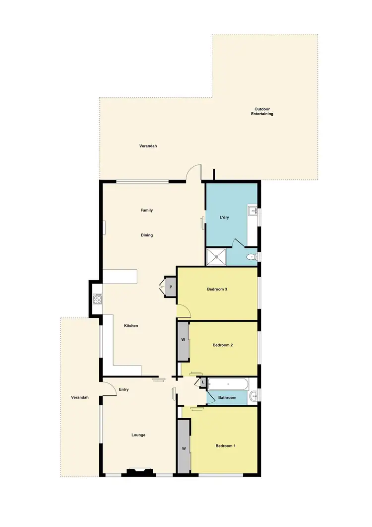 Floorplan of Homely house listing, 128 Loch Street, Maryborough VIC 3465