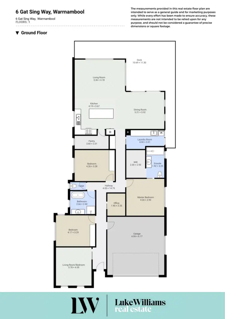 Floorplan of Homely house listing, 6 Gat Sing Way, Warrnambool VIC 3280