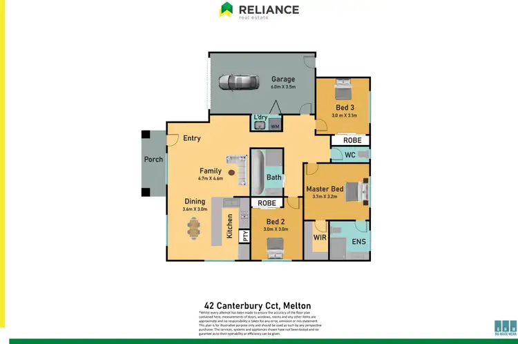 Floorplan of Homely house listing, 42 Canterbury Circuit, Melton South VIC 3338