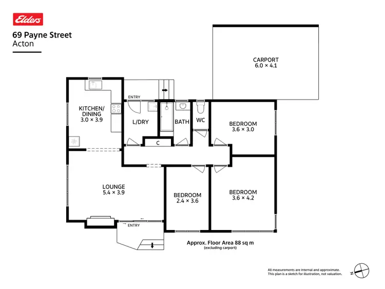 Floorplan of Homely house listing, 69 Payne Street, Acton TAS 7320