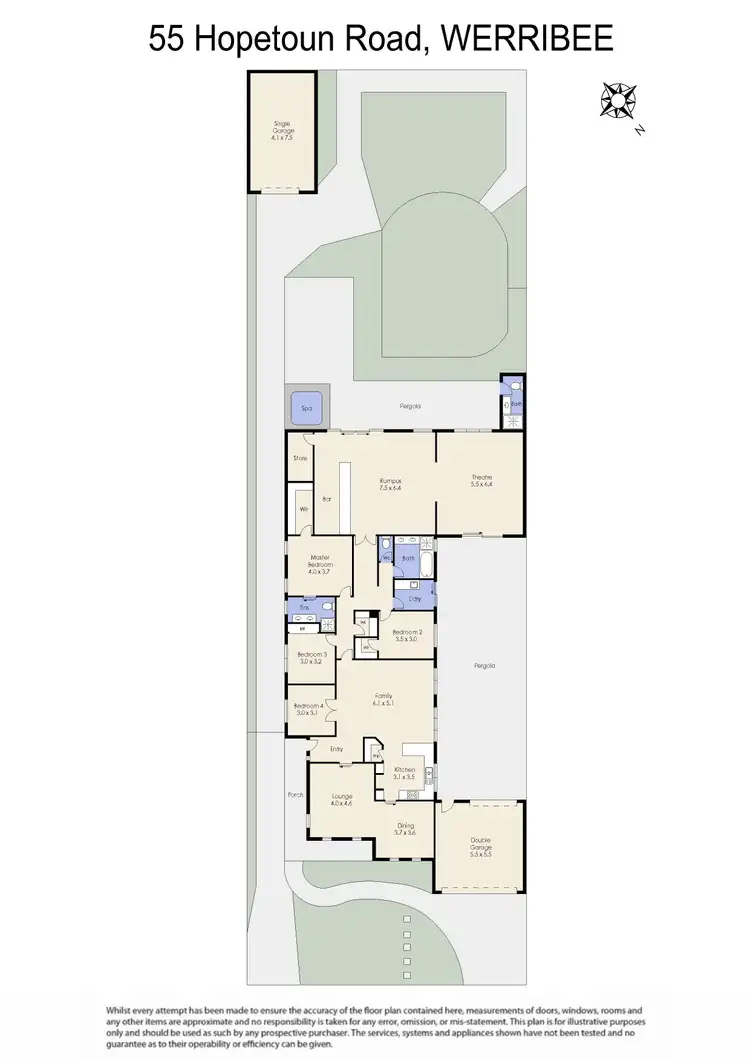 Floorplan of Homely house listing, 55 Hopetoun Road, Werribee VIC 3030