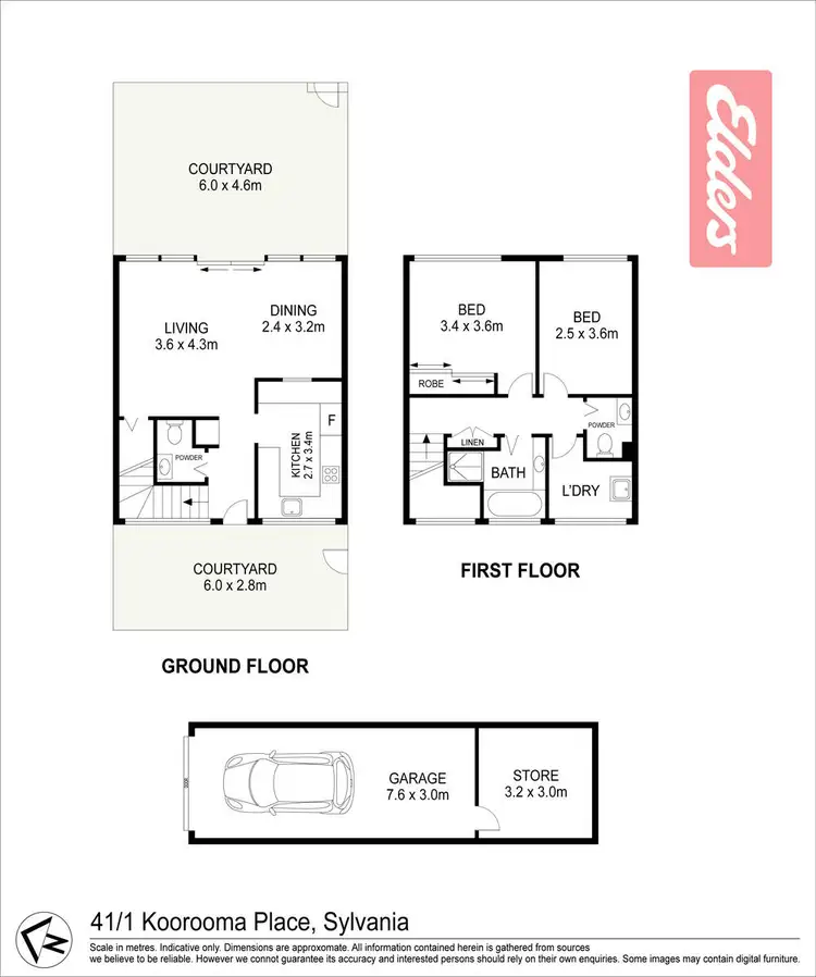 Floorplan of Homely townhouse listing, 41/1 Koorooma Place, Sylvania NSW 2224