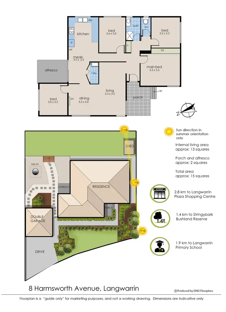 Floorplan of Homely house listing, 8 Harmsworth Avenue, Langwarrin VIC 3910