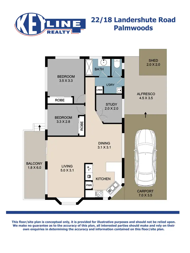 Floorplan of Homely unit listing, 22/18 Landershute Road, Palmwoods QLD 4555