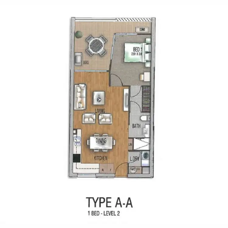 Floorplan of Homely apartment listing, 1505/1918 Creek Road, Cannon Hill QLD 4170